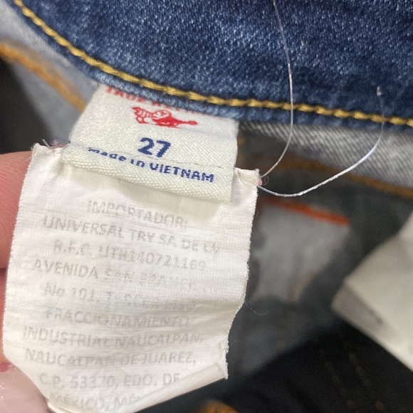 NWOT TRUE RELIGION HALLIE HIGH RISE SUPER SKINNY SZ 27 - Picture 12 of 15